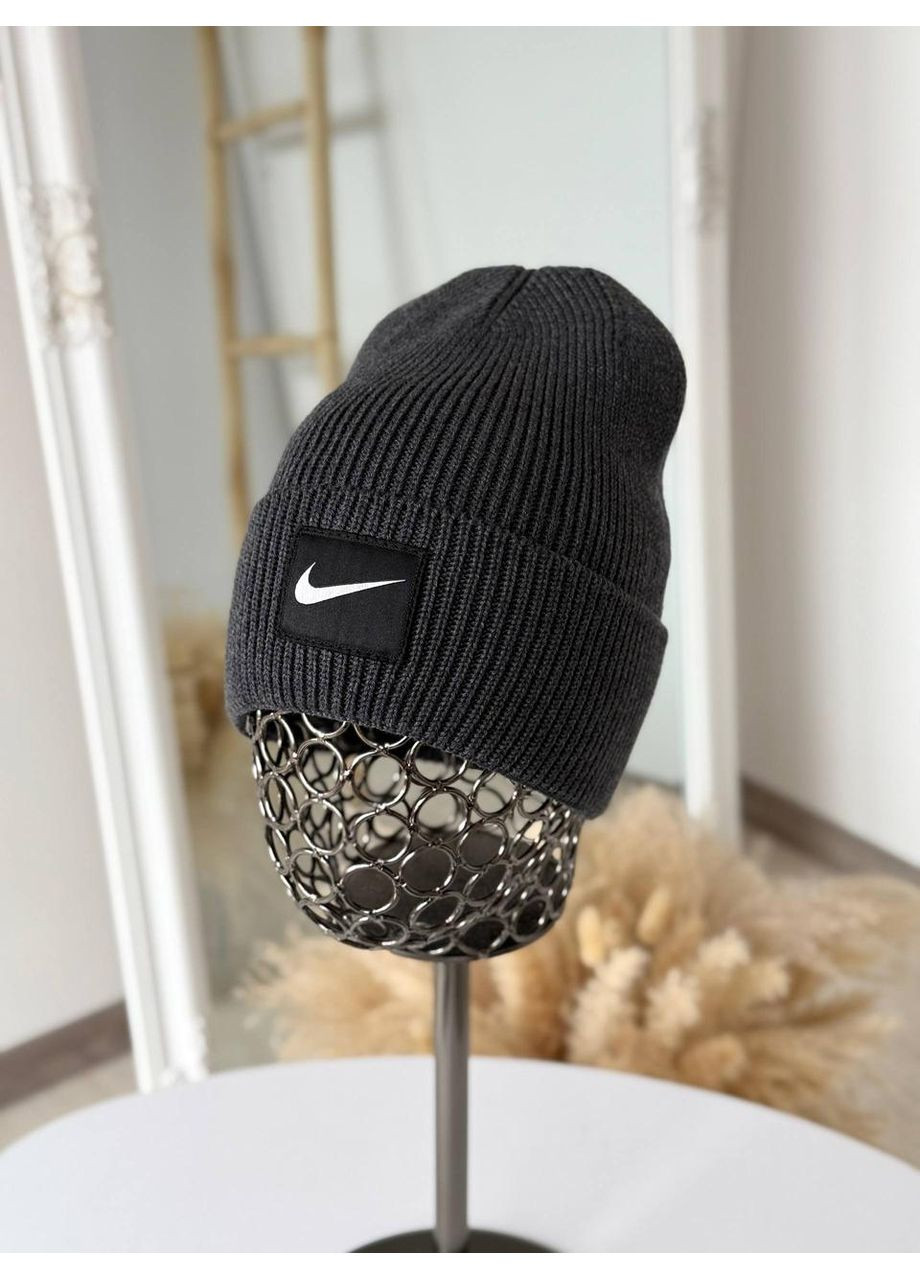 Чоловіча шапка з високою лопаткою, Красива жіноча шапка, шапка унісекс Темно-синій Nike (362917760)