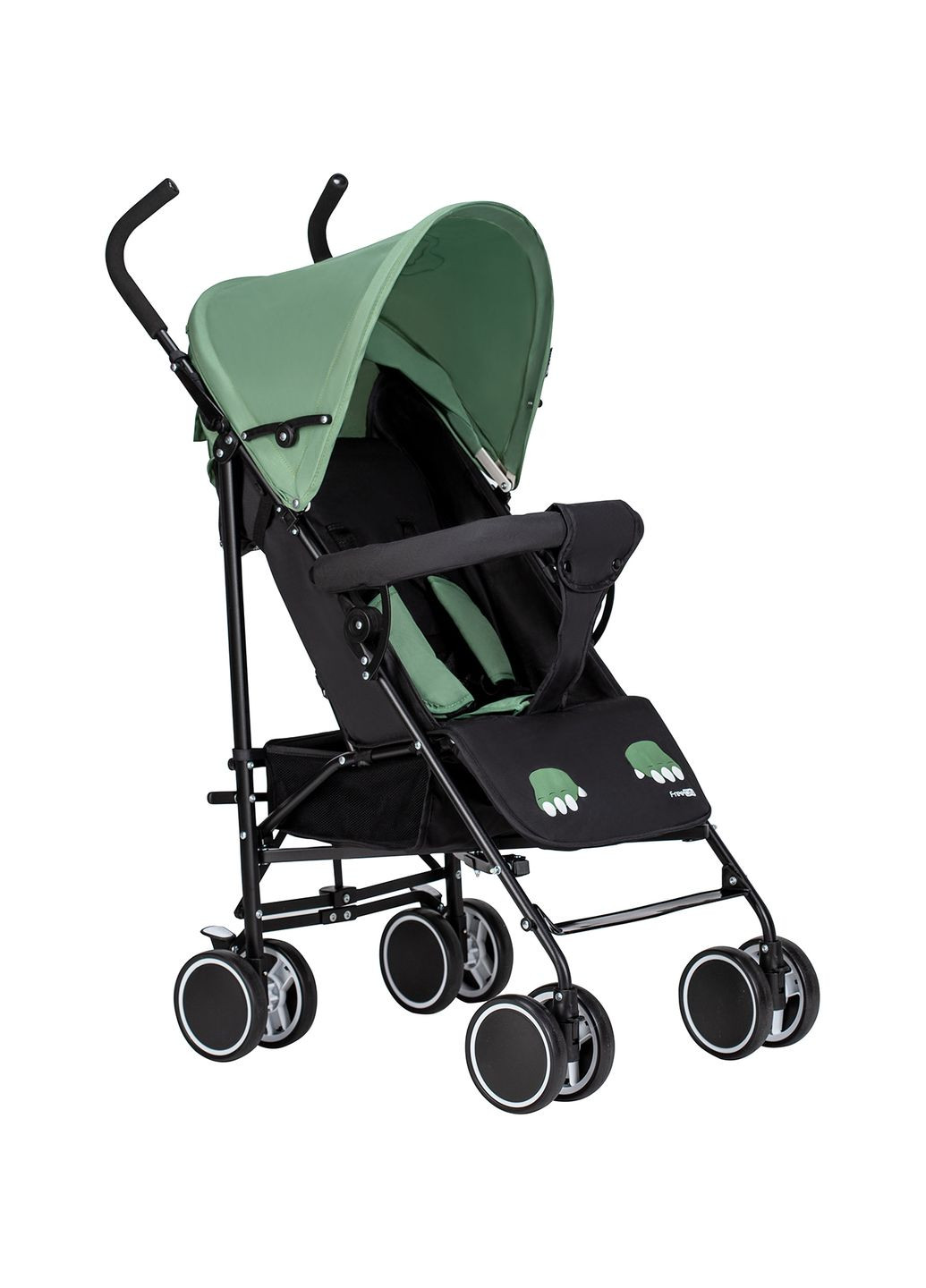 Прогулочная коляска для новорожденного - Simple Black-Green цвет зеленый ЦБ-00249623 FreeOn (290981662)