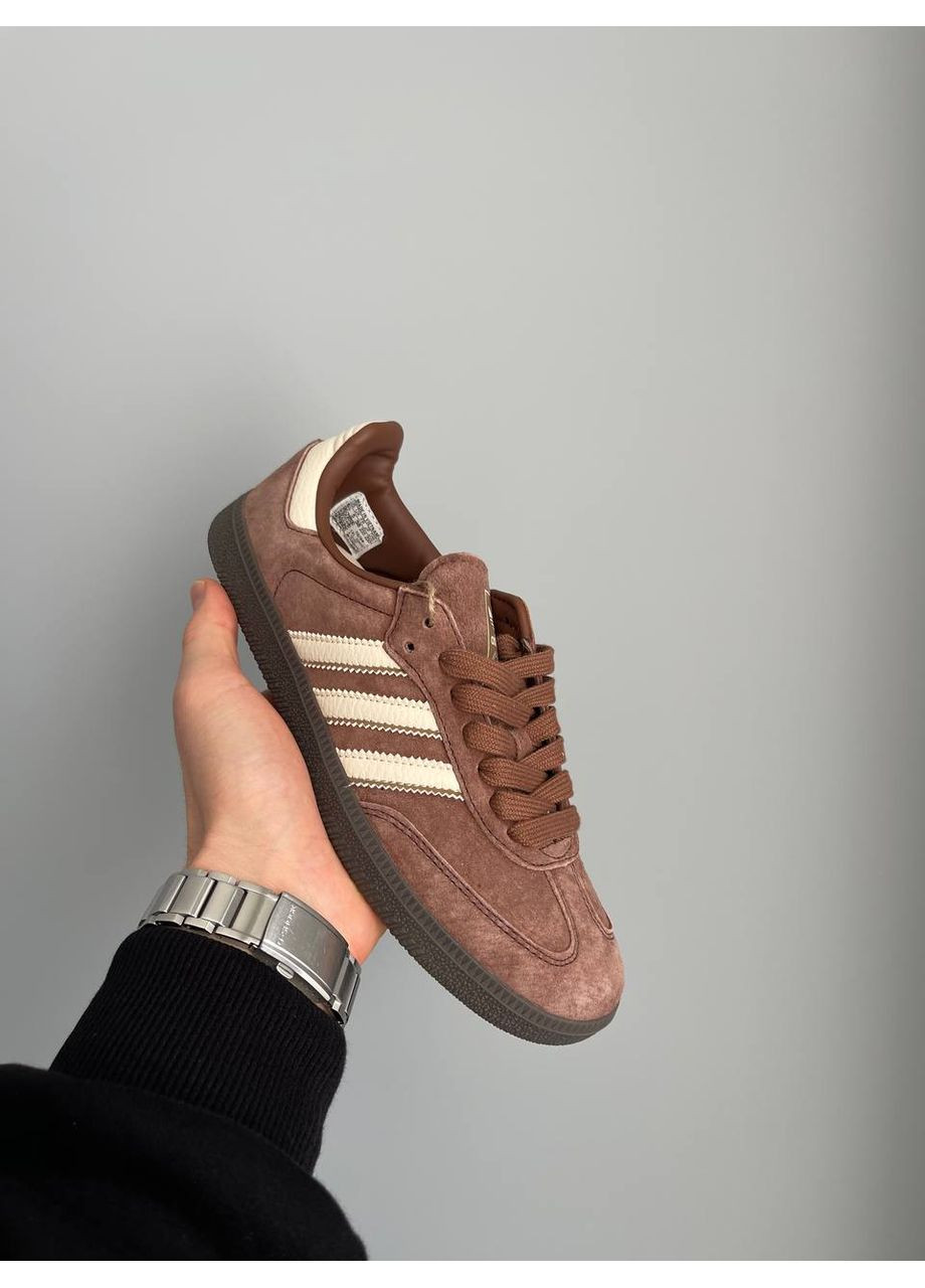 Кросівки жіночі Adidas Samba OG Prelowed Brown | Адідас Самба коричневі No Brand коричневі демісезони (361081629)