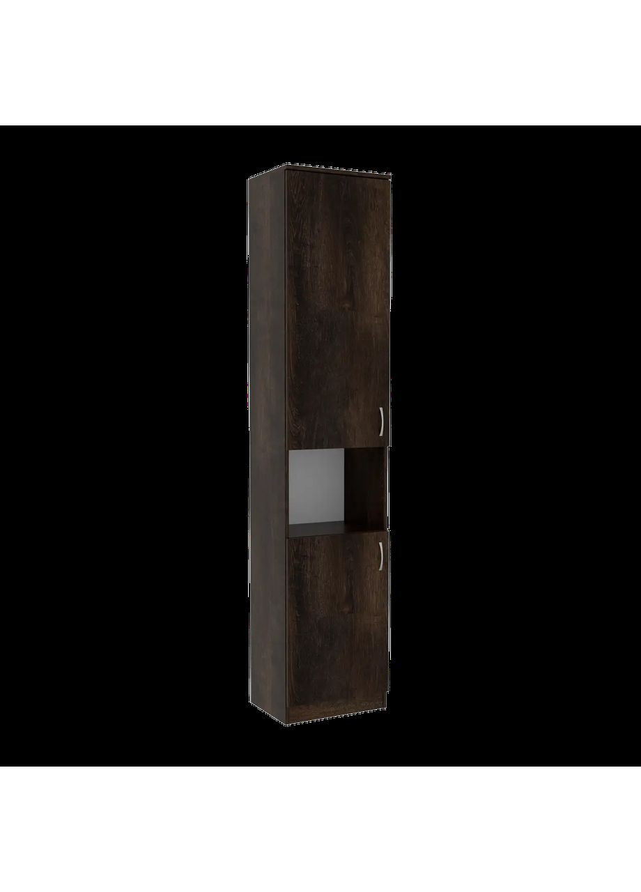 Шкаф пенал книжный Kontinent ОПК 1 Антрацит 45х34х210 см Континент (359502648)