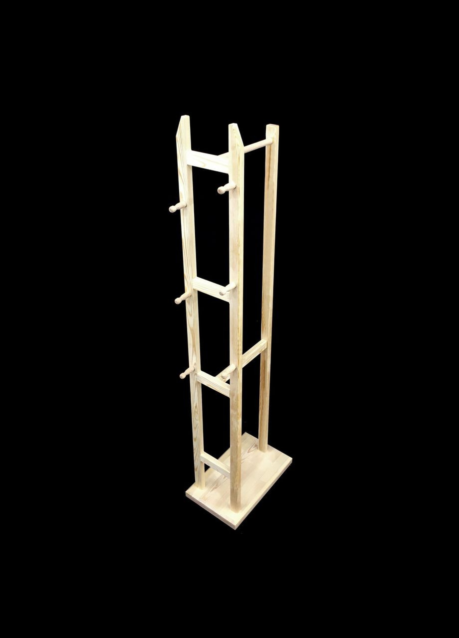 Стійка вішалка для одягу з дерева Ахтопол бланже (СВГ-002701) No Brand (328076517)