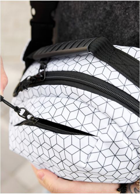 Мужская тканевая сумка через плечо принт Square (11420301517) Sambag (361244927)