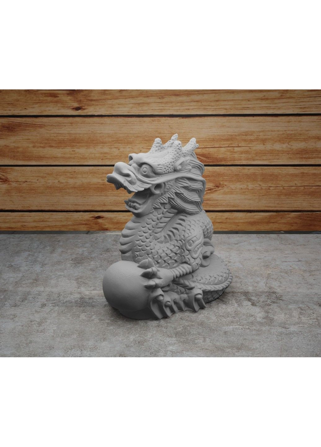 Статуетка дракона з кулею - яйцем. Символ 2024 року. Золотистий, 5 см ЗаСвіт (280940516)