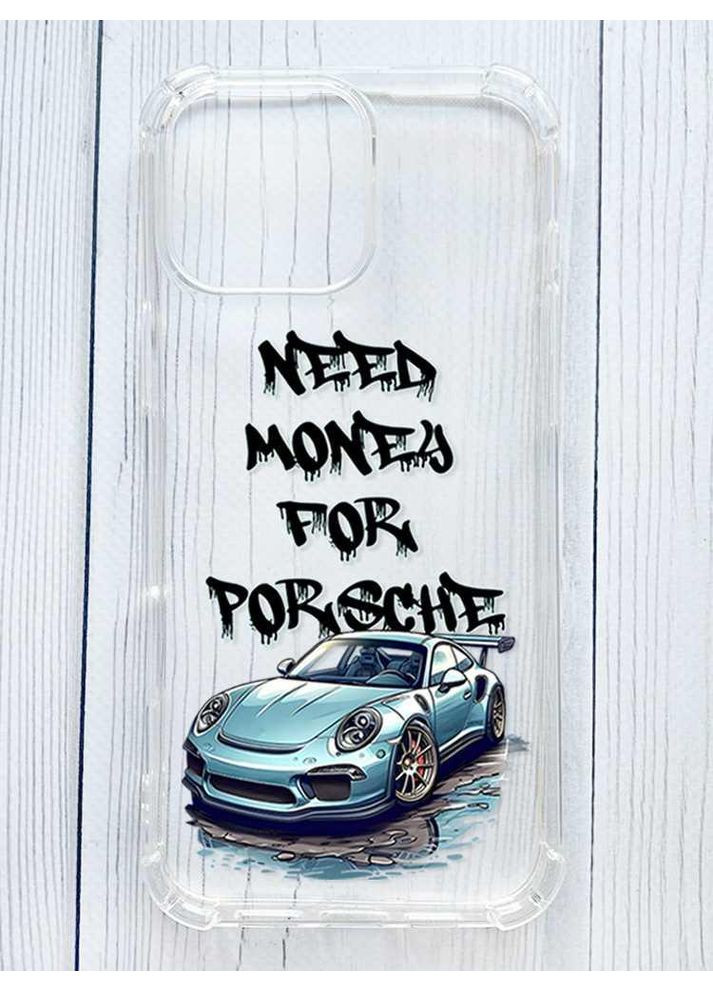 Чохол з потовщеними кутами на iPhone 16 Pro Max Хочу Порше (принт 385) Creative (356122800)