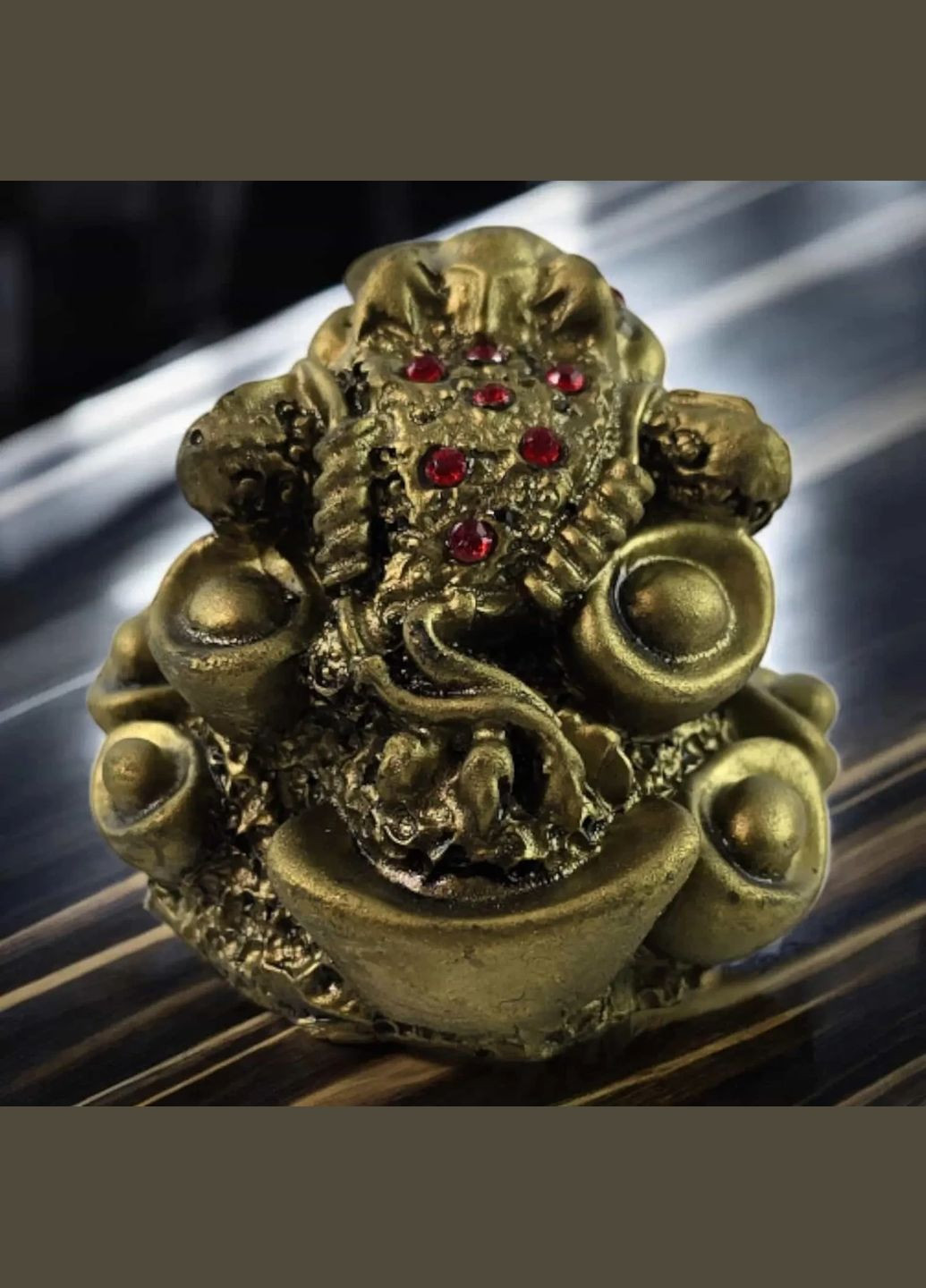 Лягушка ФэнШуй для привлечения богатства с монетой (6х4х5 см) No Brand (316717729)