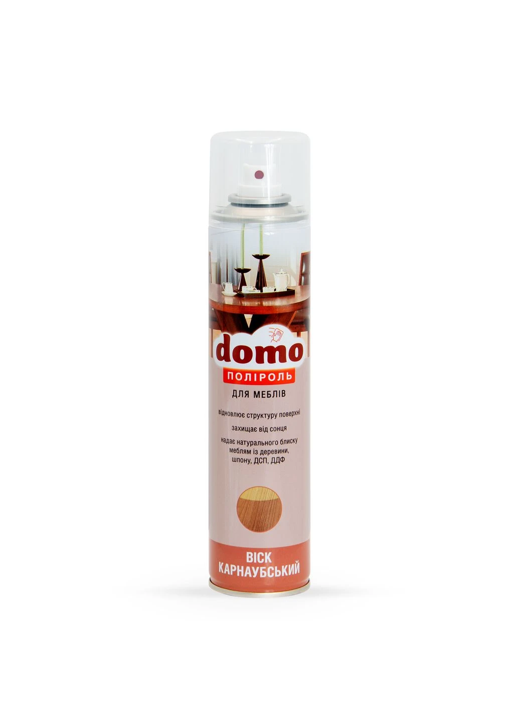 Поліроль для меблів "Карнаубський віск" 250 мл Domo (380964586)