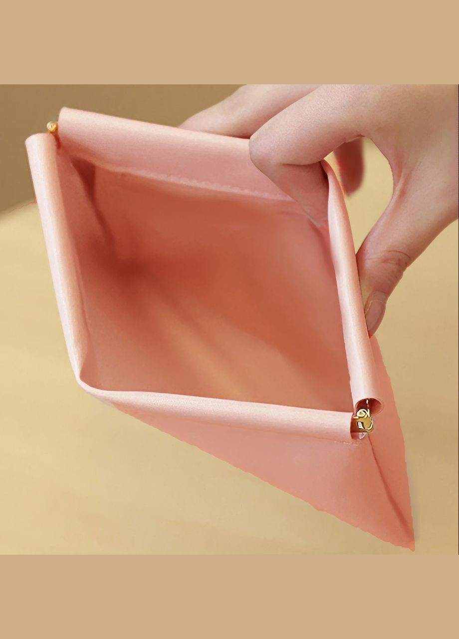 Набір косметичок портативні 2 шт для зберігання аксесуарів, футляри для дрібниць розмір 14х18 і 11х12 см рожеві No Brand (337668888)