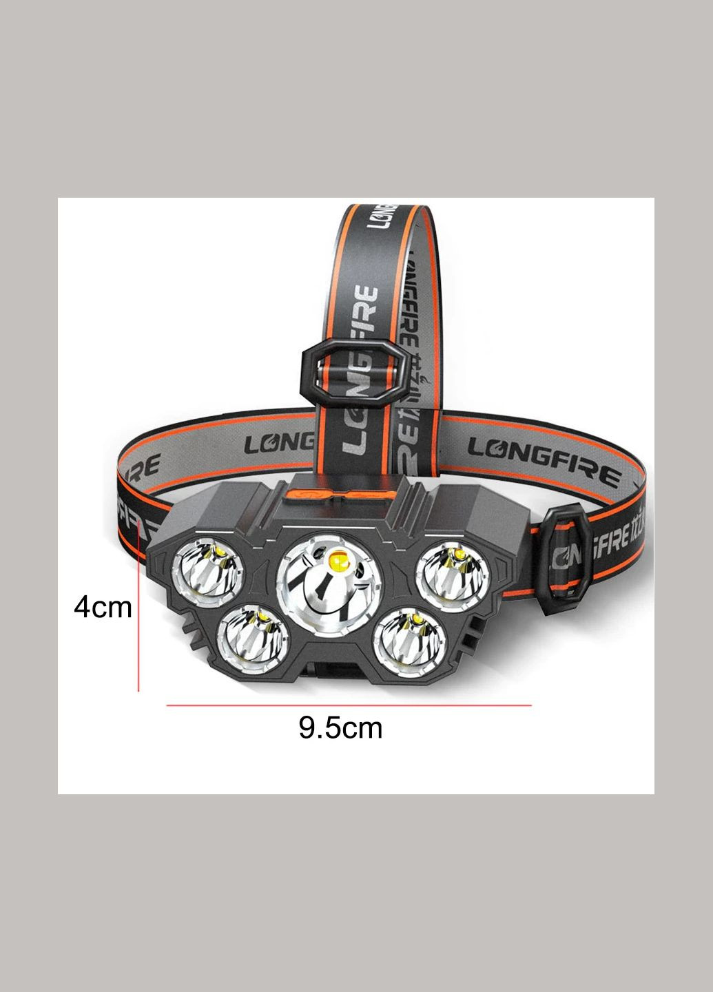 Налобный перезаряжаемый фонарь 5 LED F-T21 MJX (297707772)