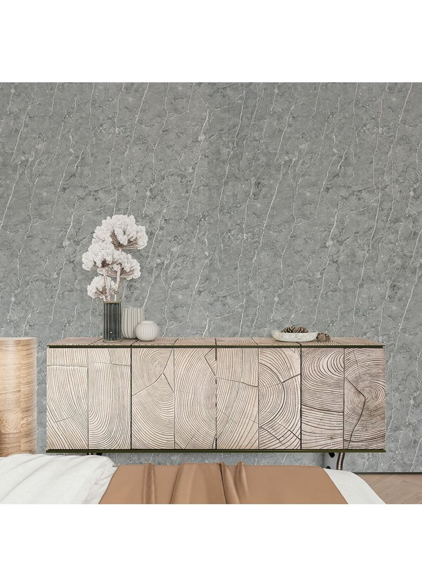 Декоративна плита ПВХ 1,22м х 2,44м х 3мм Металік мармур SW-00001409 Sticker Wall (360534471)