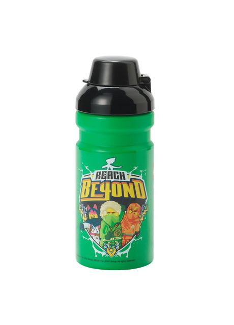 Пластиковая бутылка для воды Lifestyle Ninjago Green 390 мл (40560803) Lego (369939481)