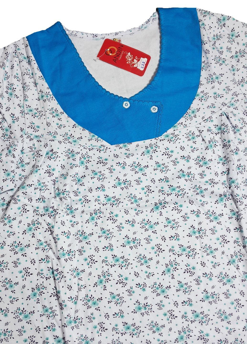 Женская ночная рубашка тёплая на флисе хлопок (230) ANDIN (369161286)