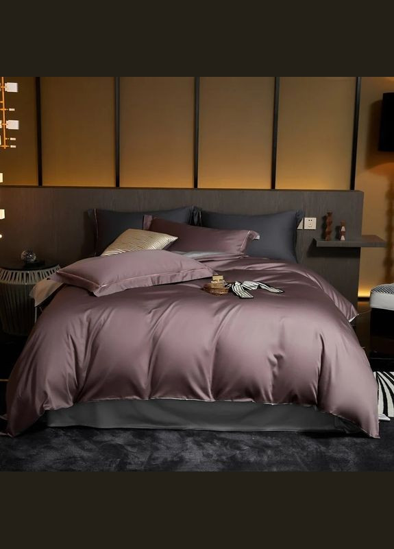 Постільна білизна AMBER Сатин Сімейна на резинці MERISET (278254897)