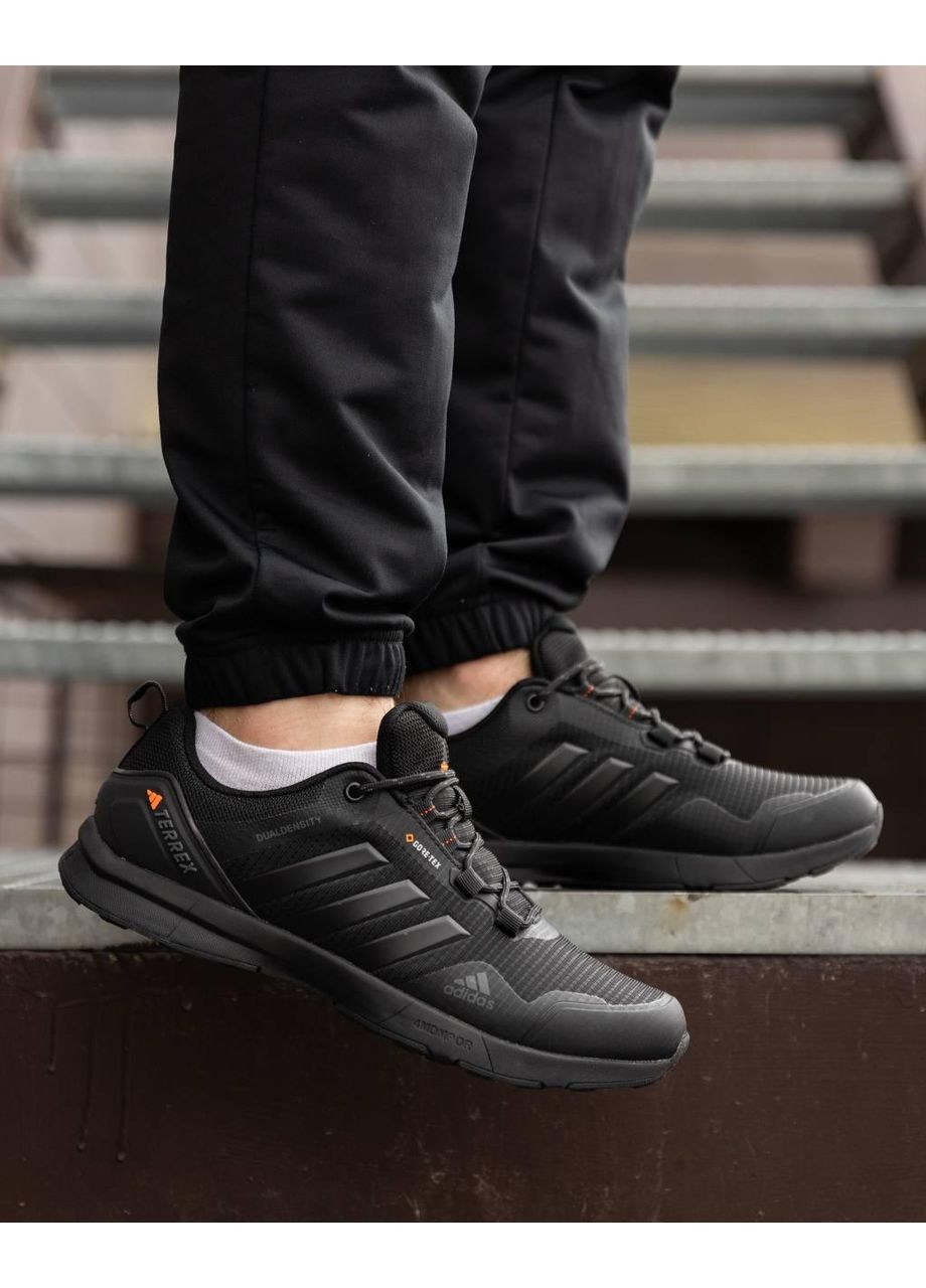 КРОССОВКИ ЖЕНСКИЕ ADIDAS TERREX LIGHT GTX TRIPLE BLACK АДИДАС No Brand чёрные демисезоны (367178092)