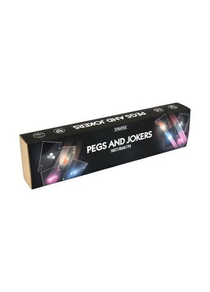 Настільна гра "Pegs and Jokers", укр (TS01091996257680) Strateg (392690862)
