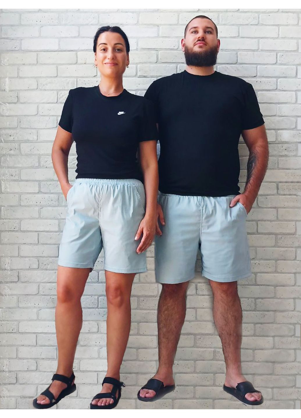 Летние мужские серые шорты с карманами короткие бенгалин без подкладки No Brand (351855109)