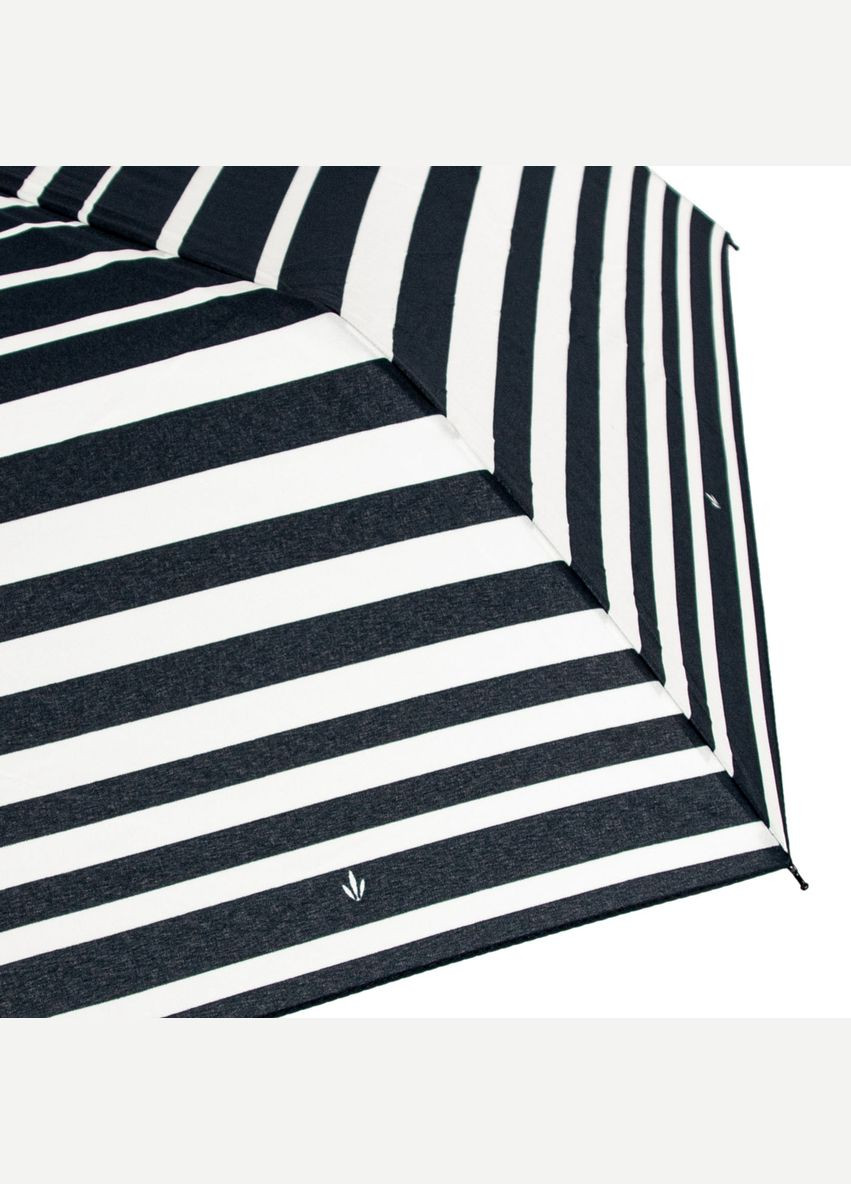 Чорна} парасолька жіноча l340-040591 miniflat-2 bold stripe (смужки) Fulton (303401009)