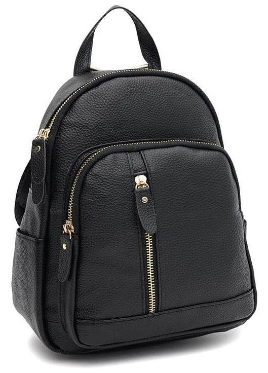 Рюкзак жіночий шкіряний K1167bl Чорний 3079-84339 Keizer (355884763)