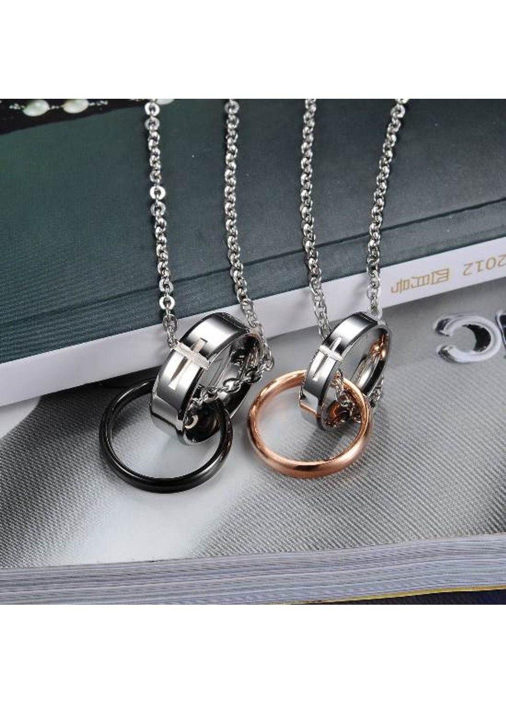 Парні кулони для двох з нержавіючої медичної сталі PP-046 No Brand (299340219)