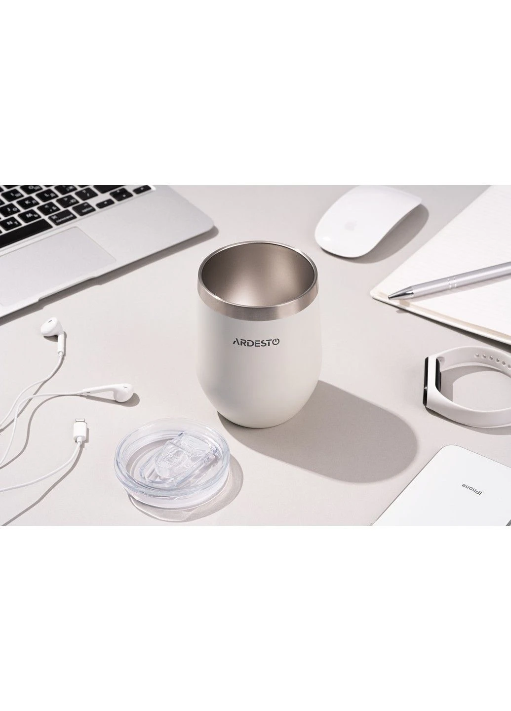 Термочашка Compact Mug 350 мл, білий Ardesto (365278394)