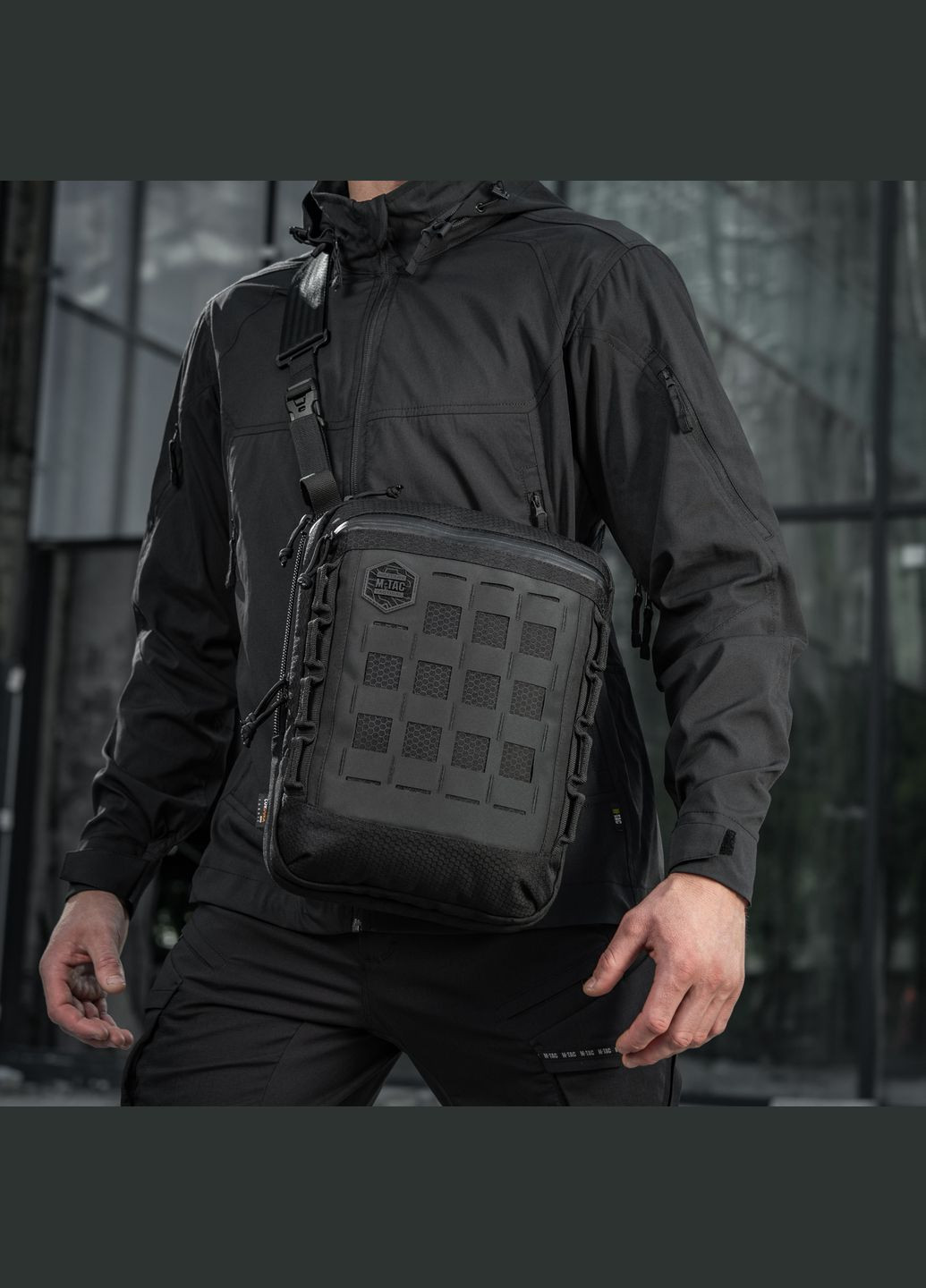 Сумка планшет Laser Cut Hex Black M-TAC (303262003)