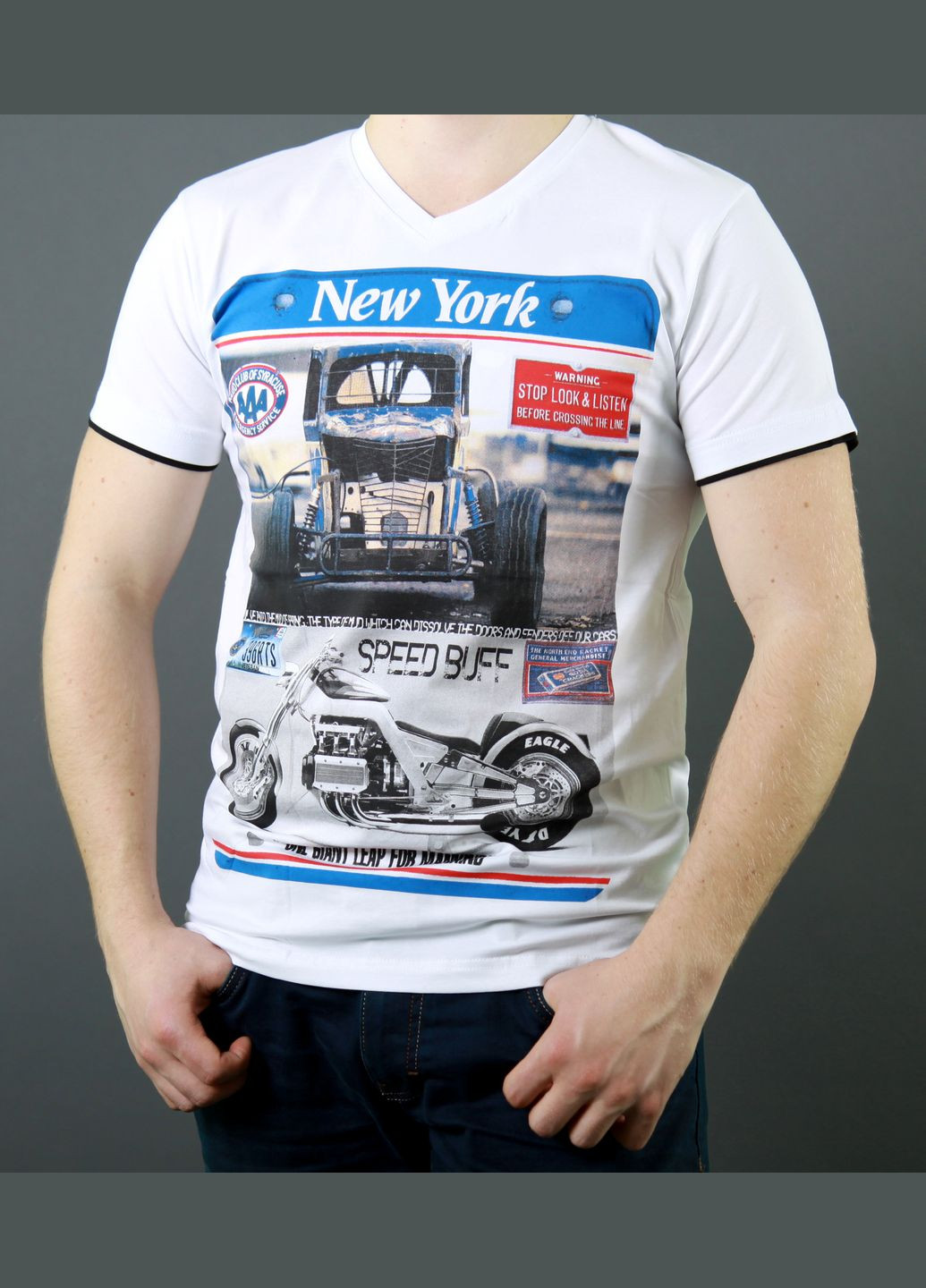 Біла футболка чоловіча Bakhur