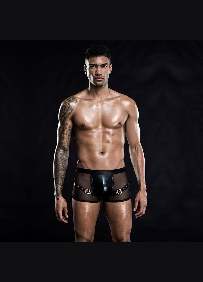 Мужские эротические сетчатые трусы с ремнями, One Size Black JSY (369948620)