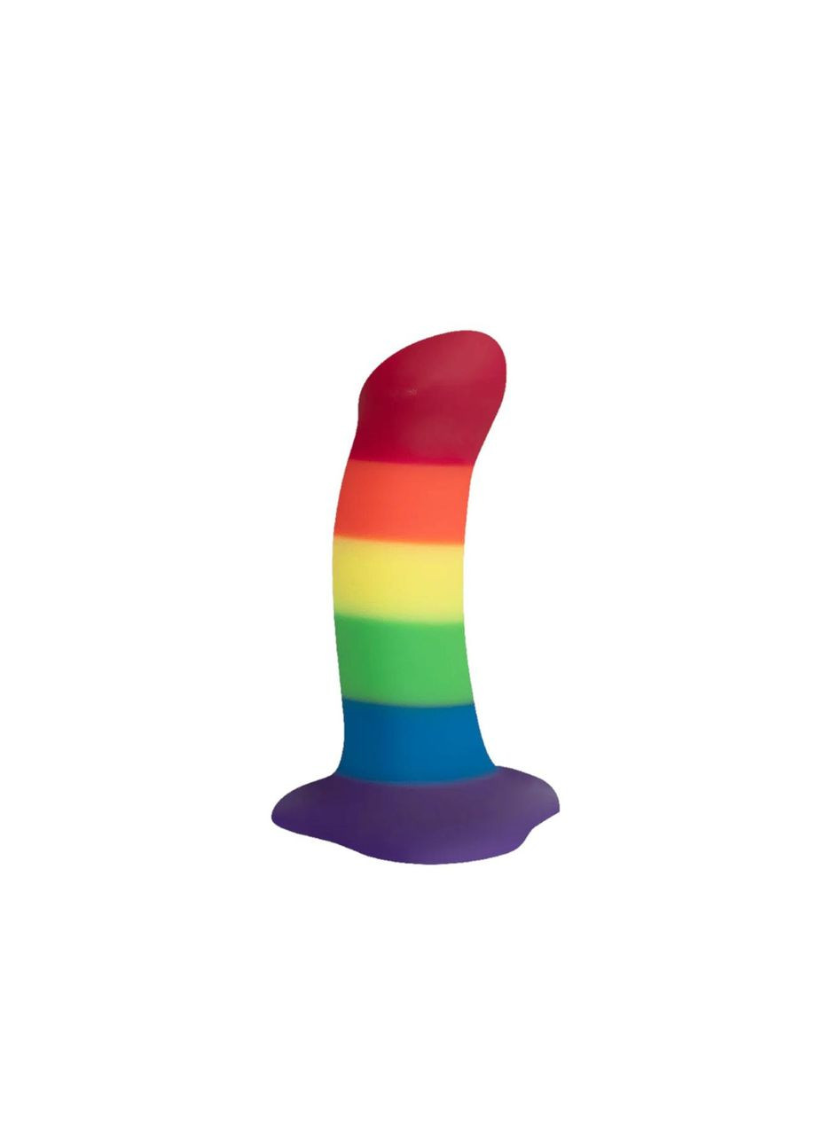 Фаллоимитатор Fun Factory AMOR, радужный, длина 14,6 см, диаметр 3,7 см, изогнутый No Brand (366878485)