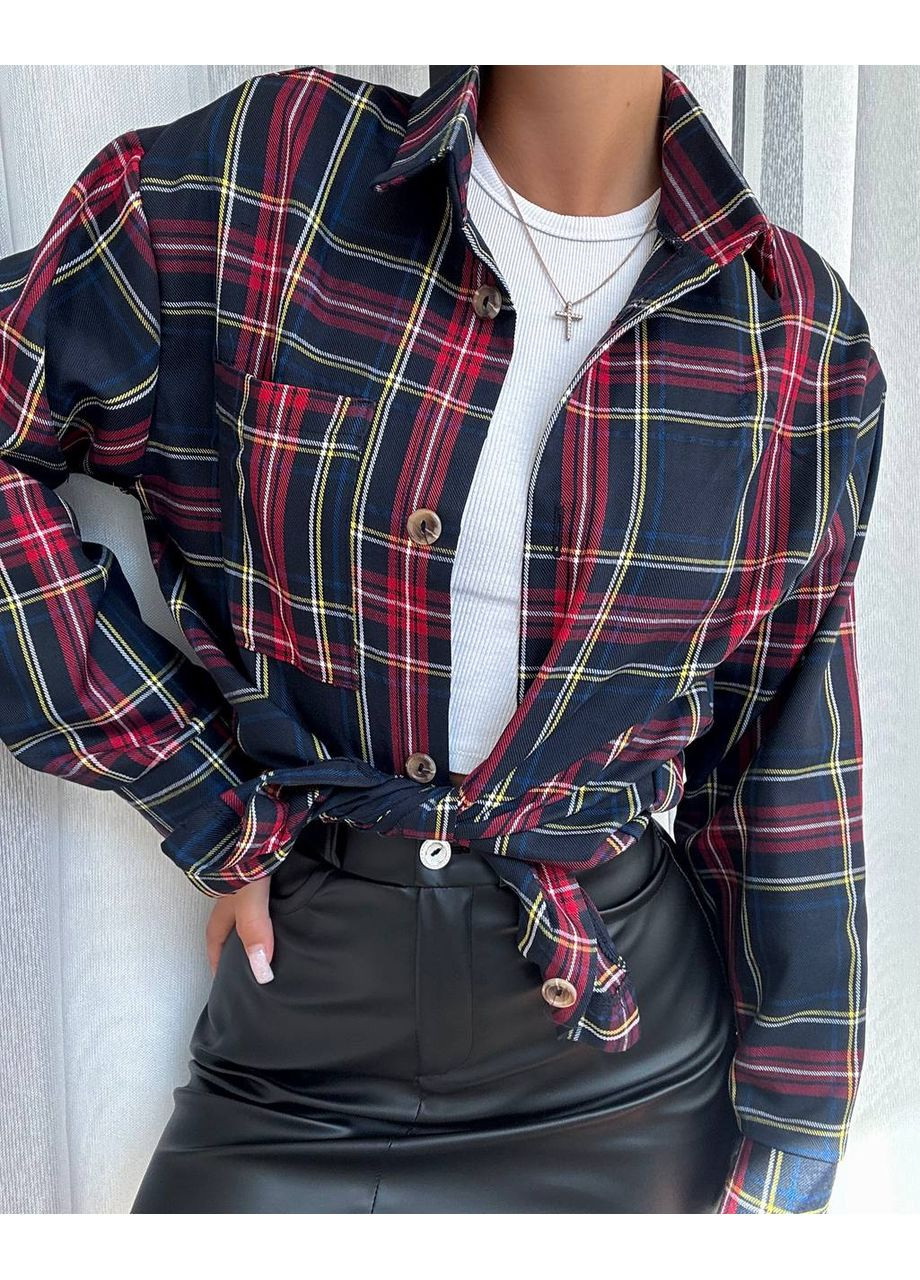 Стильна фланелева рубашка для осені ЗАМІРИ В ОПИСІ ! DK/DL Мода без кордонів (365716000)