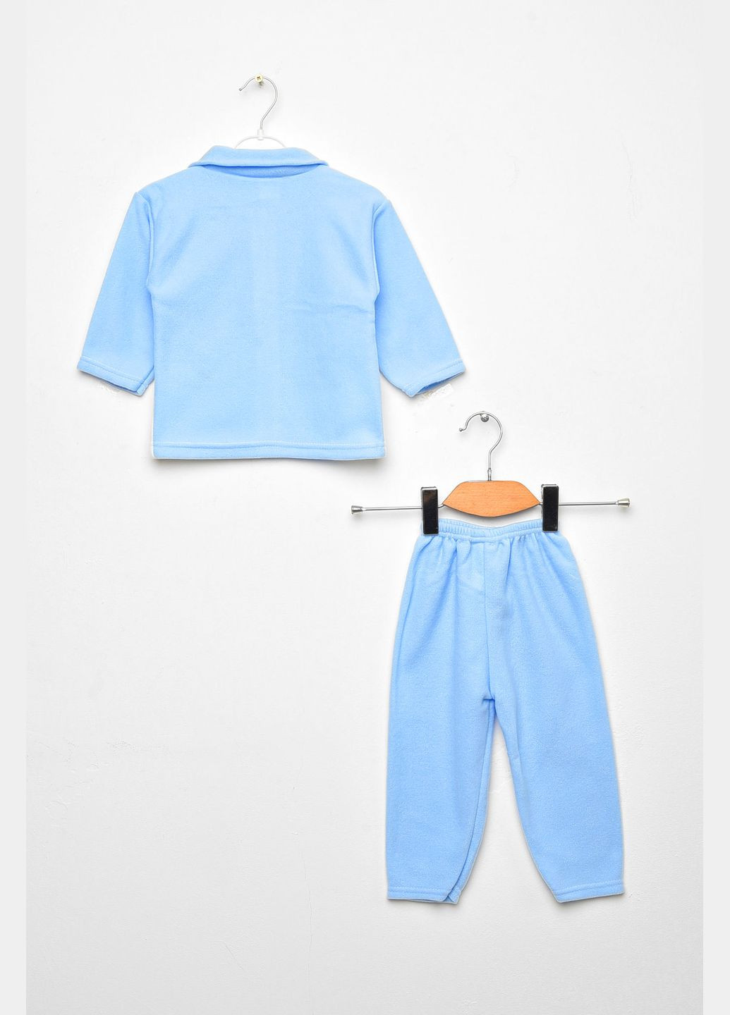 Голубой зимний костюм детский для мальчика голубого цвета брючный Let's Shop