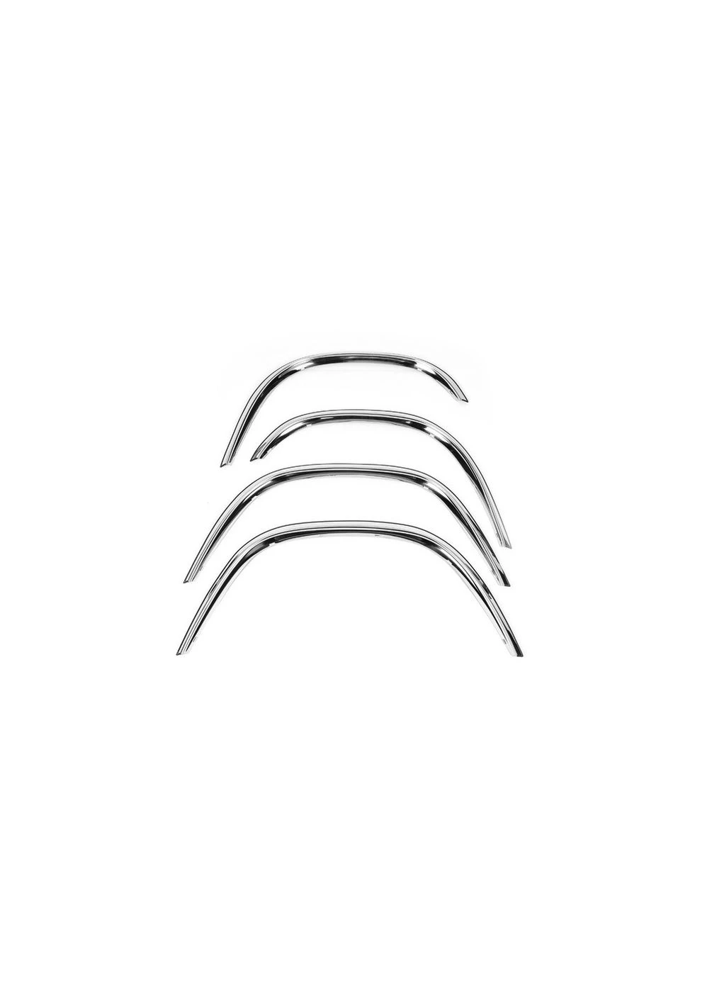 Накладки на арки 1982-1989 (4 шт, нерж) для Mercedes W201 (190) рр Mercedes-Benz (389055278)