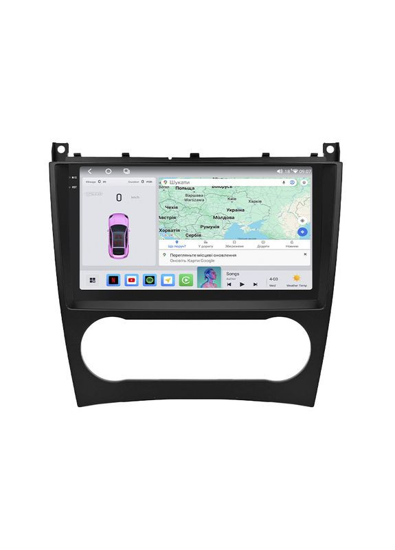Магнітола Mercedes-Benz G-Клас II (W463) Рестайлінг 1 2006-2008г 9" 4/64 QLED CarPlay 4G Prime 3шт Lesko (336205767)