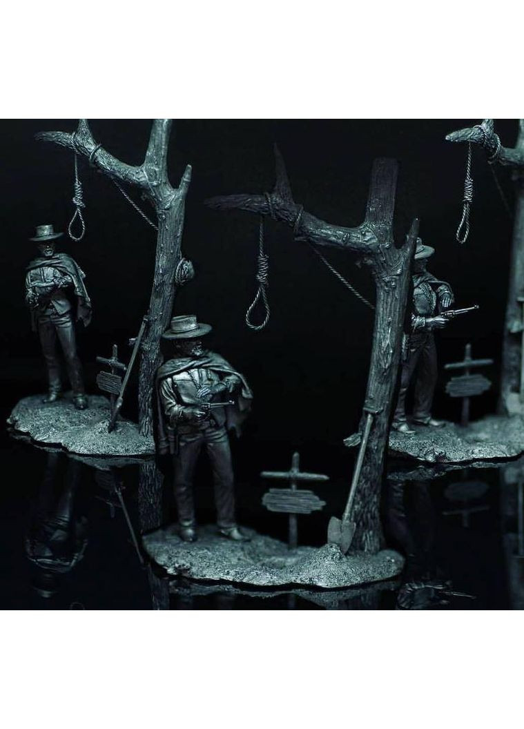 Статуетка колекційна таємничий стрілець "Гарний, поганий, злий" 9 см фігурка з металу та олова, декор інтер'єр антикваріат Artfactory (361861781)