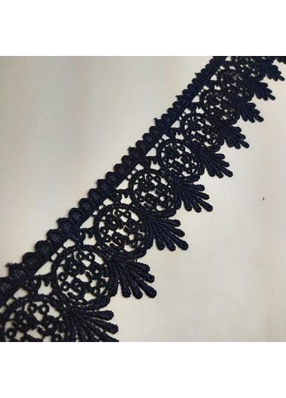 (1 метр) Кружево макраме 5 см цвет - синий темный (33м-Y10331M-2) Plus-plus (352747626)