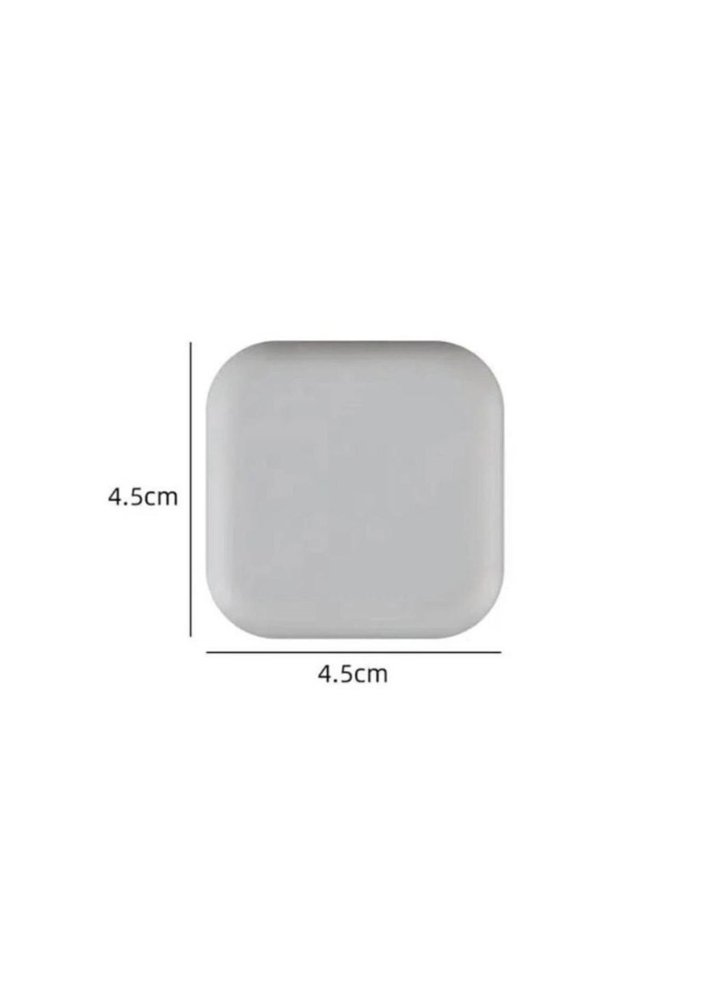 Отбойник ограничитель от удара силиконовый самоклеющийся Квадрат 1 штука Серый CHOICE (349844122)