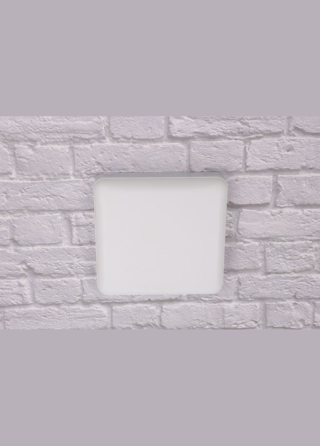 Сучасний квадратний світильник стельовий LED для кімнати кухні ванної 25163 Білий 3х17х17 см. Sunnysky (364771110)