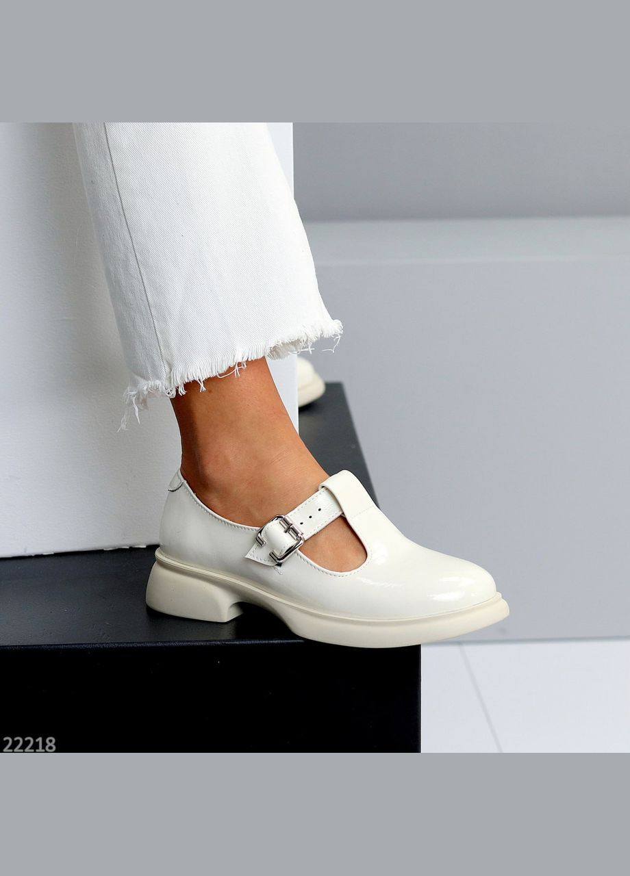 No Brand Туфли айвори з натуральная кожа, — (322565876)