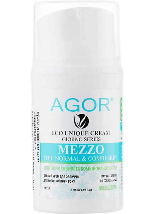 Крем денний для нормальної та комбінованої шкіри Mezzo Day Face Cream 50ml (367639-4368) Agor (368629614)