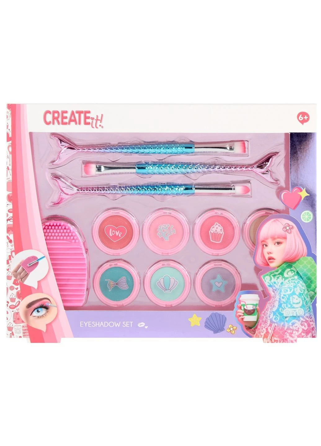 Набір тіней для повік з пензликами CREATE IT! Create It! (402278669)