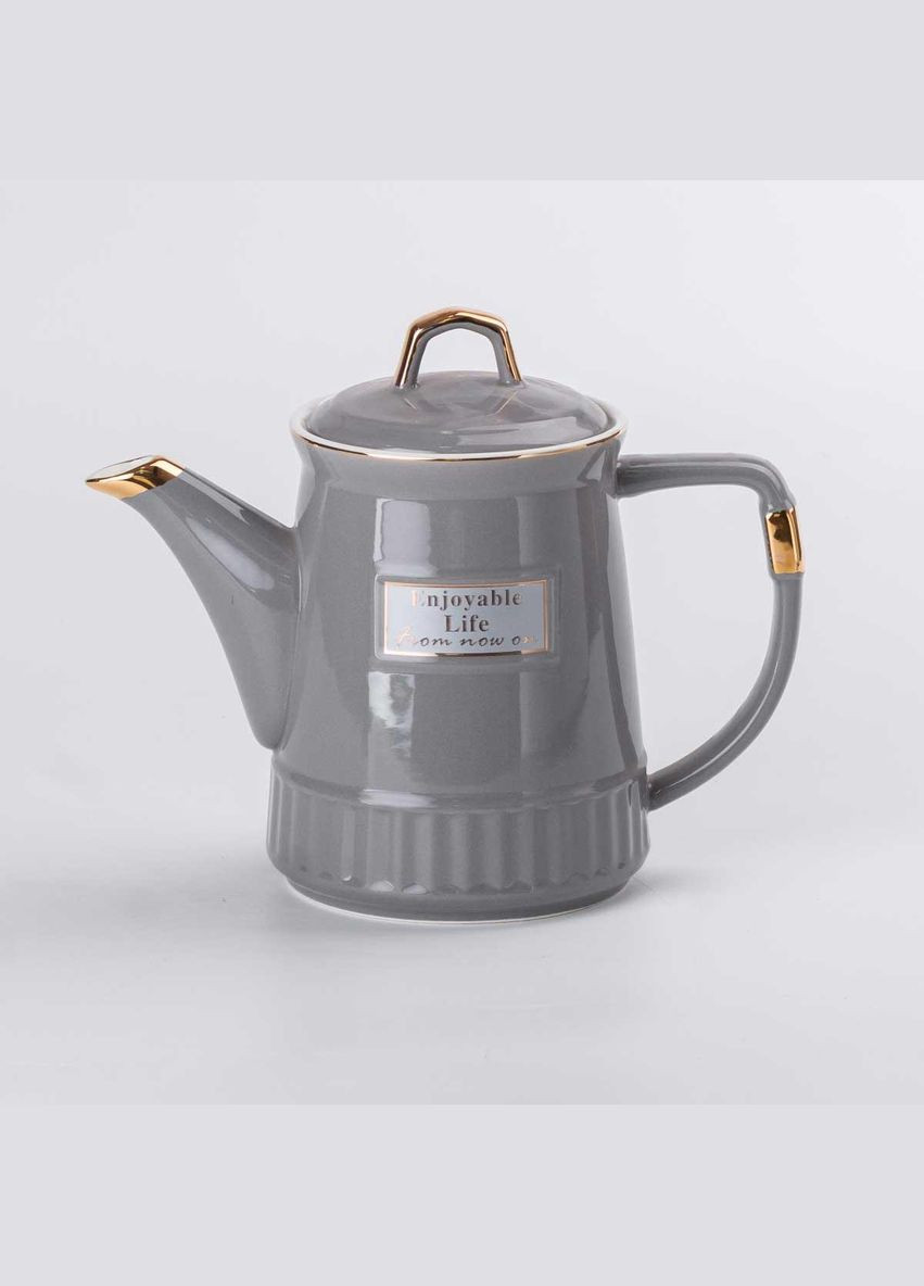 Чайный набор на 6 персон (с заварочным чайником, чайником-заварником и керамической подставкой),. Yiwu (326066286)