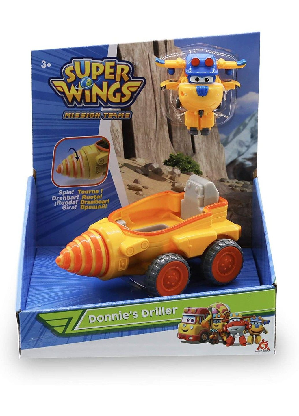Игровой набор Бурильный автомобиль Донни (EU730843) Super Wings (324109949)