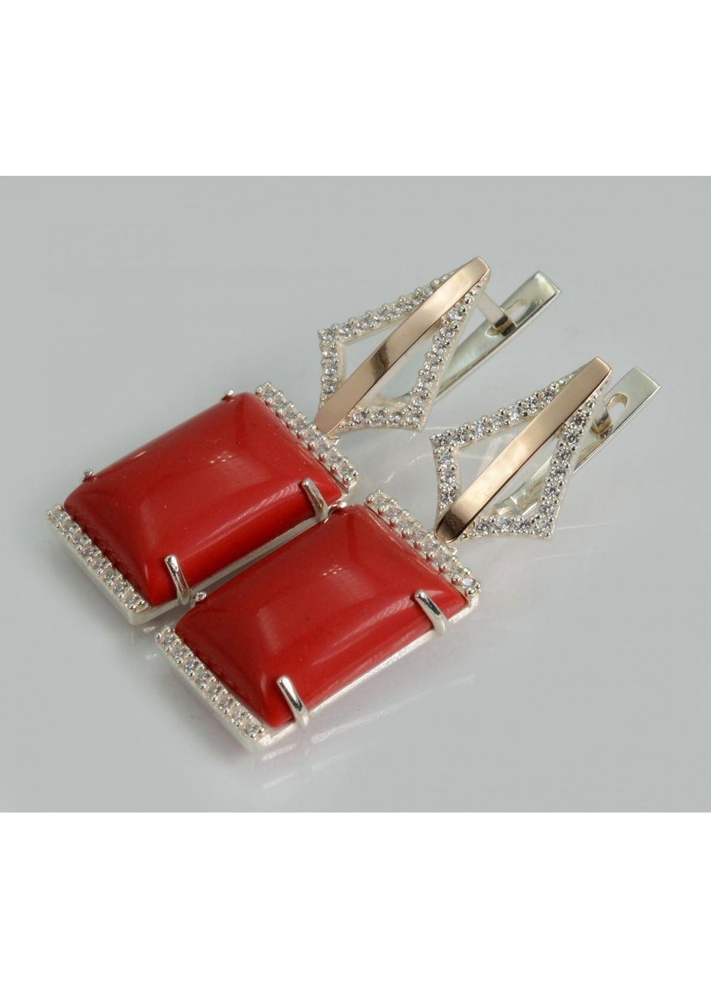 Серебряные серьги с кабашонами Silver Style (367112628)