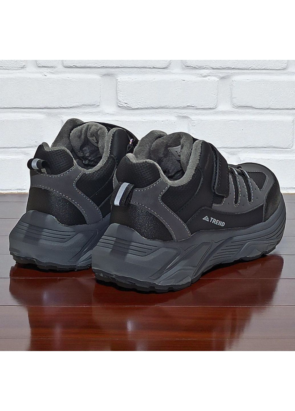 Темно-сірі Осінні утеплені осінні кросівки,демісезонні кросівки на флісі,утеплені ортопедичні кросівки для хлопчика Tom.M