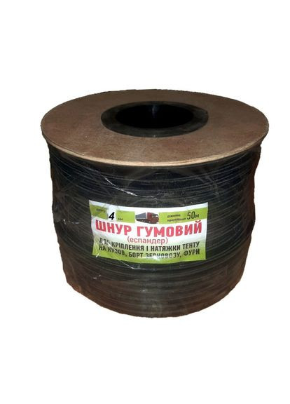 Гума метражна кольорова плетена (100) 4мм на котушці (в ящику 6шт) No Brand (309197493)