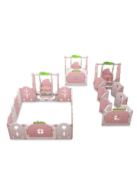 Манеж с баскетбольным кольцом 205х285х62 см Розовый (1568525835) No Brand (369458293)