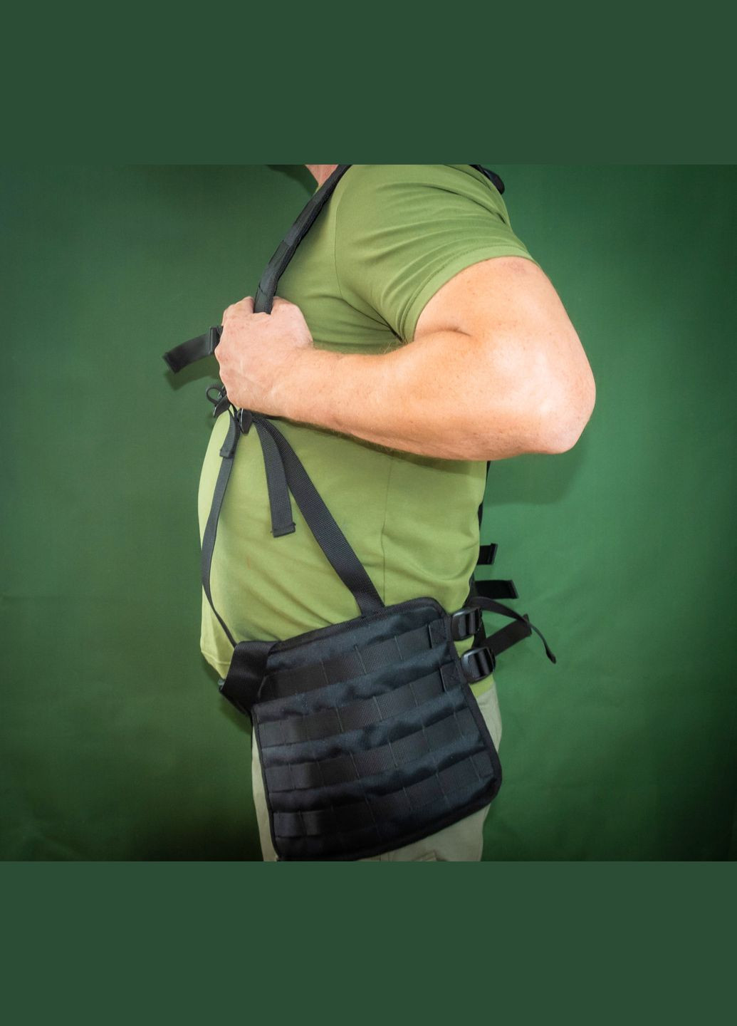 Разгрузка облегченная к бронежилету РПС-2 черная КІРАСА (314765318)