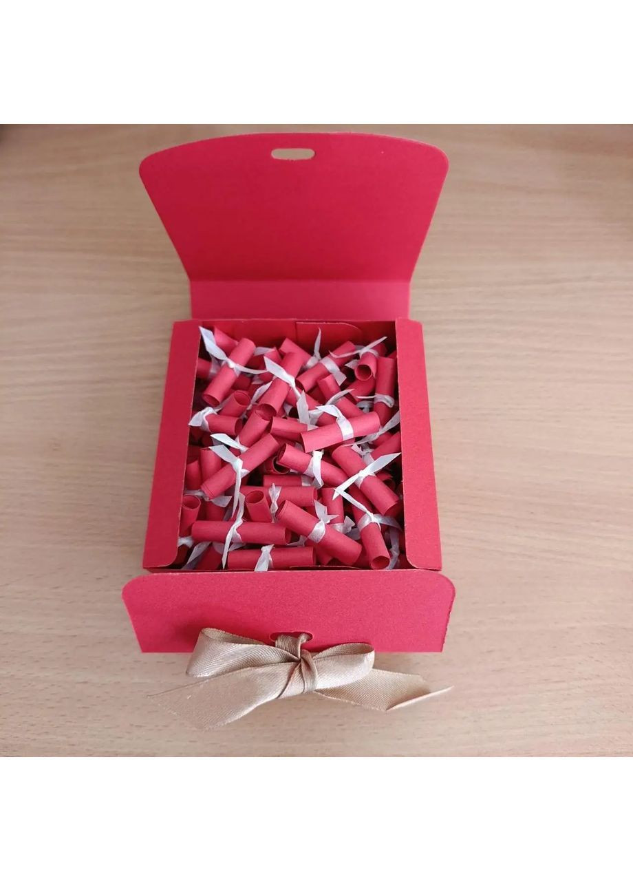 Подарункова коробка з 101 причиною чому я тебе кохаю для дівчини на день народження день закоханих 8 березня свято (ar296) No Brand (365723784)