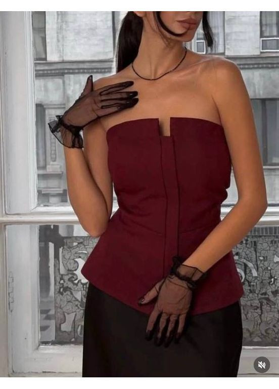 Женский корсет-бандо на молнии с декоративным вырезом MonCher (366740654)