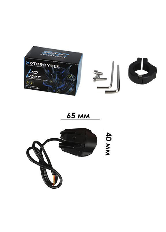 Светодиодная фара M-MINI-N-S1 White+Yellow Дуговой кронштейн moto противотуманный на дугу мотоцикла 12 шт. DXZ (352013137)