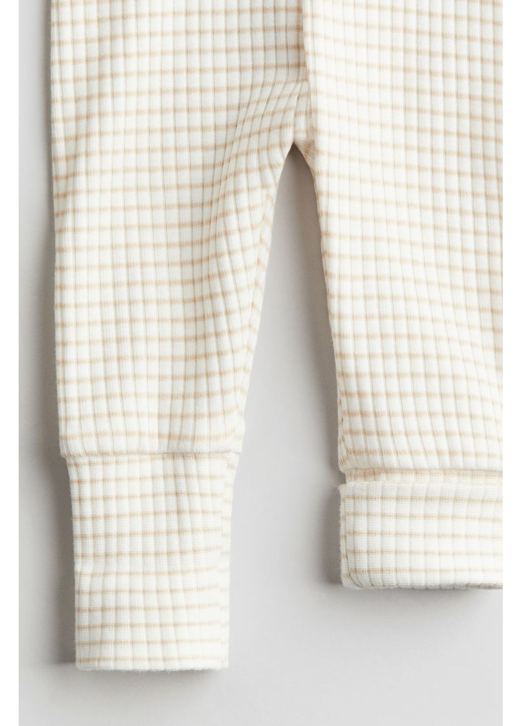 Молочний демісезонний костюм (боді, штани, шапочка) H&M