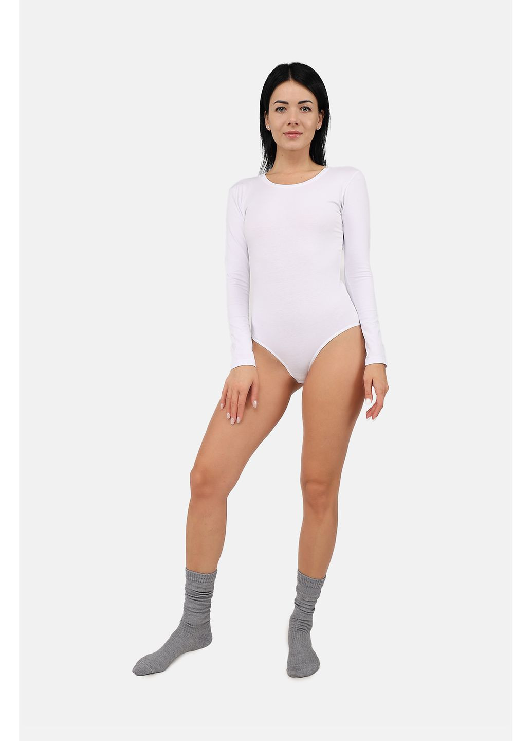 Боді з довгим рукавом жіночий колір білий CB-00285799 Onurel (367017704)